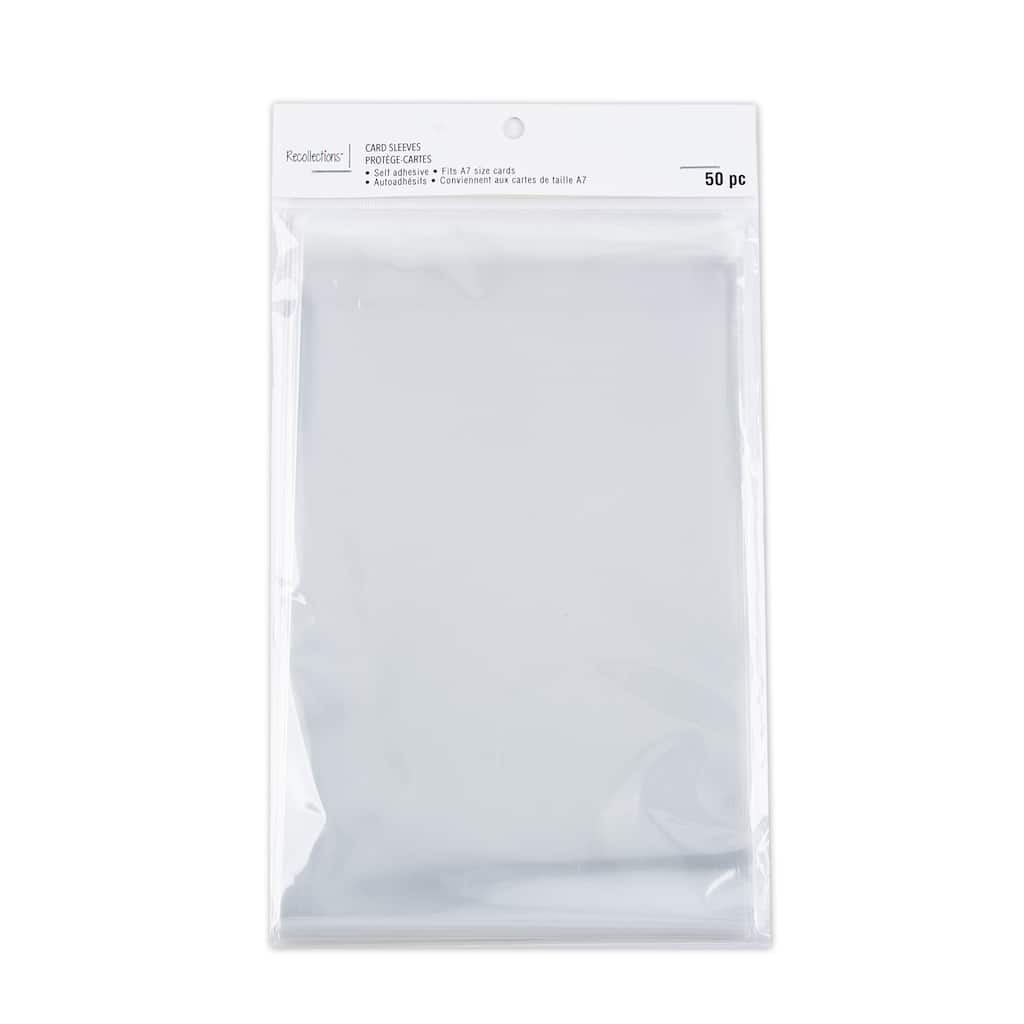 clear card sleeves by recollections™, 5" x 7" michaels clear card sleeves by
